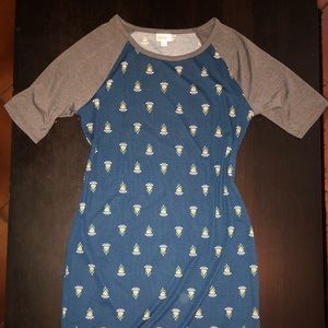 Deep Blue/Green Julia Dress